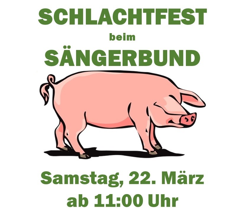 Schlachtfest im Sängerheim