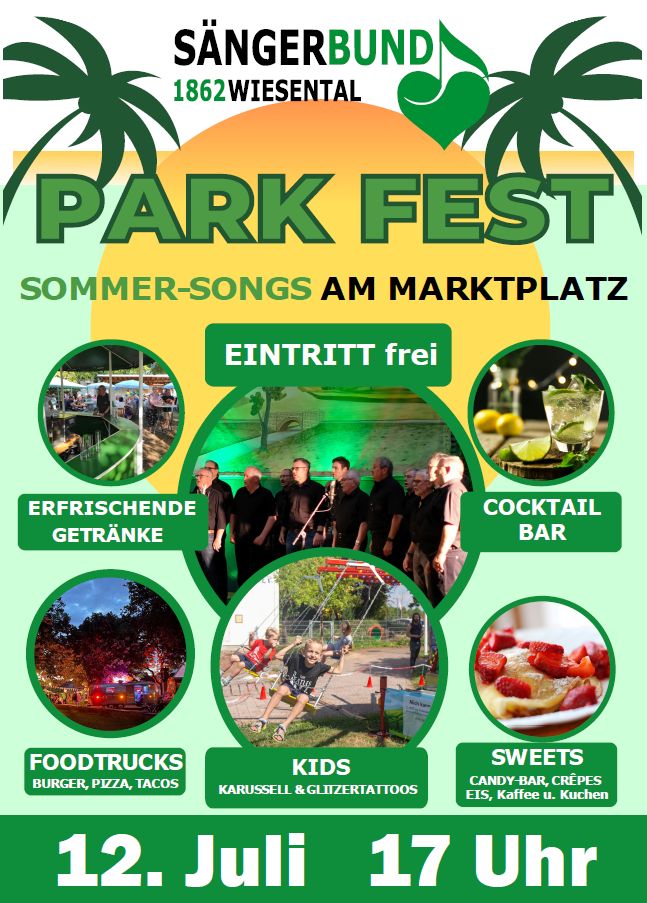 Sommer-Parkfest am 12. Juli 2025
