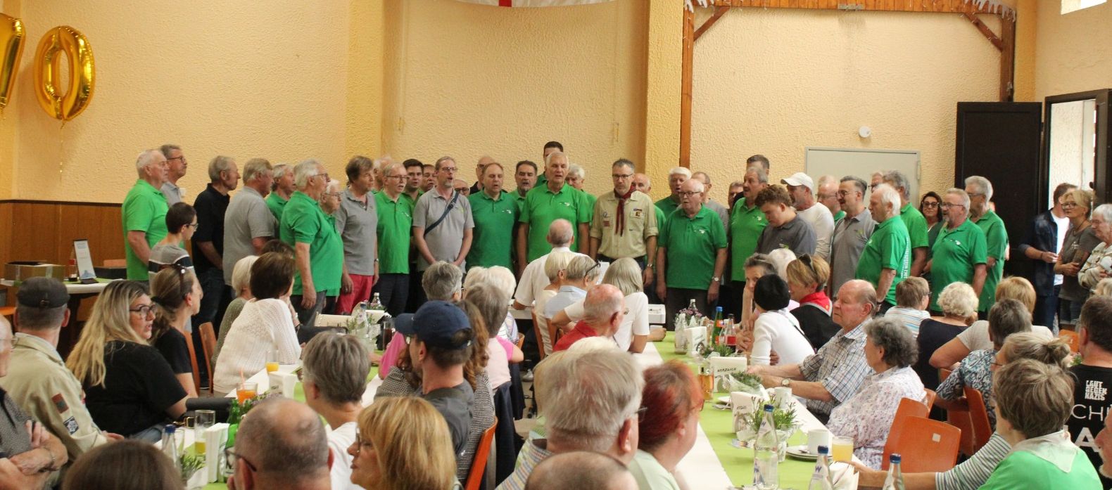 Singen beim Pfadfinderjubiläum
